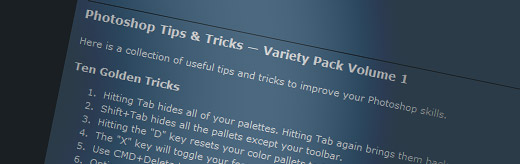  Photoshop Tips & Tricks – Variety Pack Volume 1